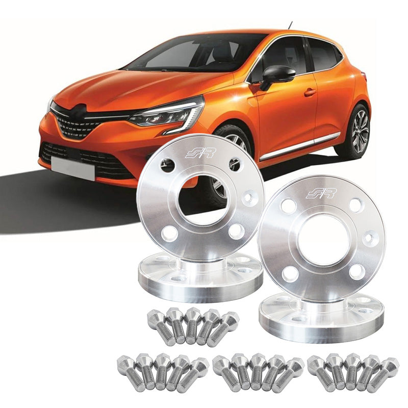 Simoni Racing, Spacer Kit, Aluminium, 2x16,5mm(FA) - 2x19mm(RA) (Nav 60,1mm), inkl. hjulbolte, passer til Renault diverse
