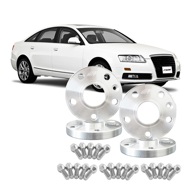 Simoni Racing, sada hliníkových distančních podložek, 2x13mm(FA) - 2x20mm(RA) vč. šroubů kol, vhodné pro Audi, VW, Seat, Cupra