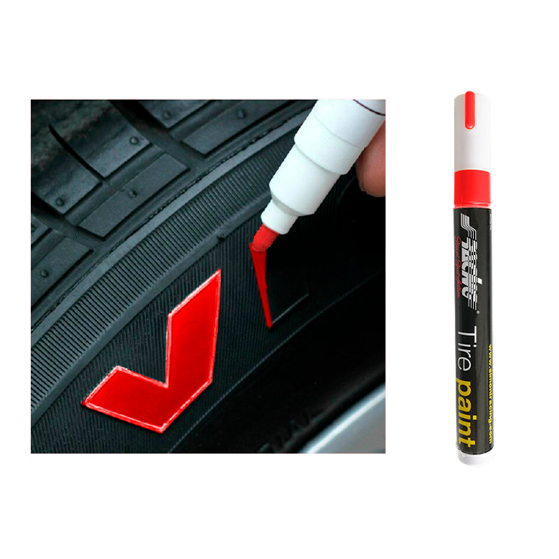 Simoni Racing, Pennarello permanente per marcatura pneumatici - Rosso - Impermeabile
