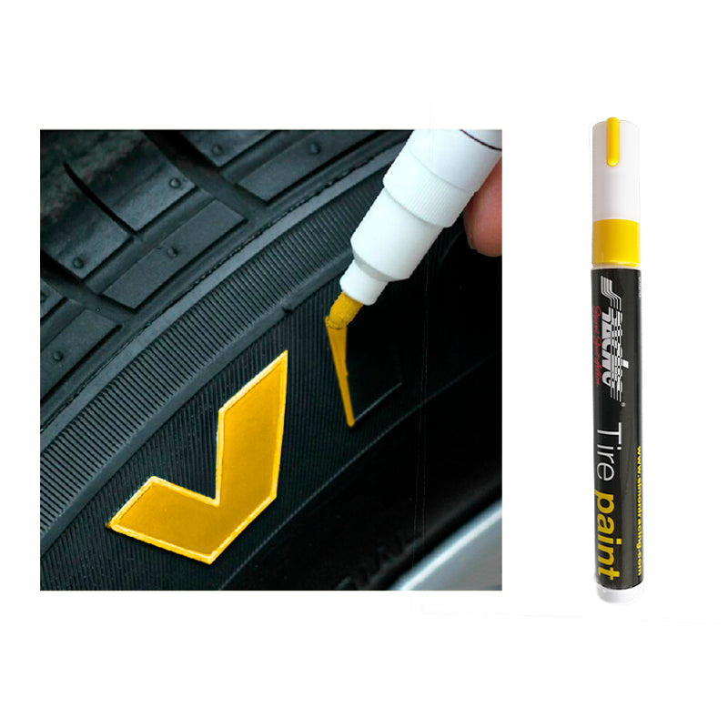Simoni Racing, Pennarello permanente per marcatura pneumatici - Giallo - Impermeabile