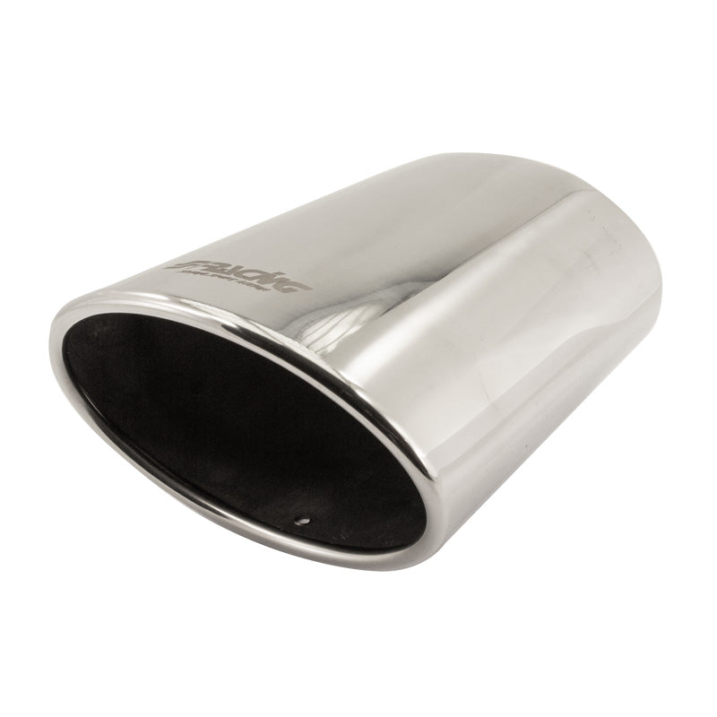 Simoni Racing, koncovka výfuku, oválná/šikmá nerez - 150x100xL250mm - montáž ->54mm