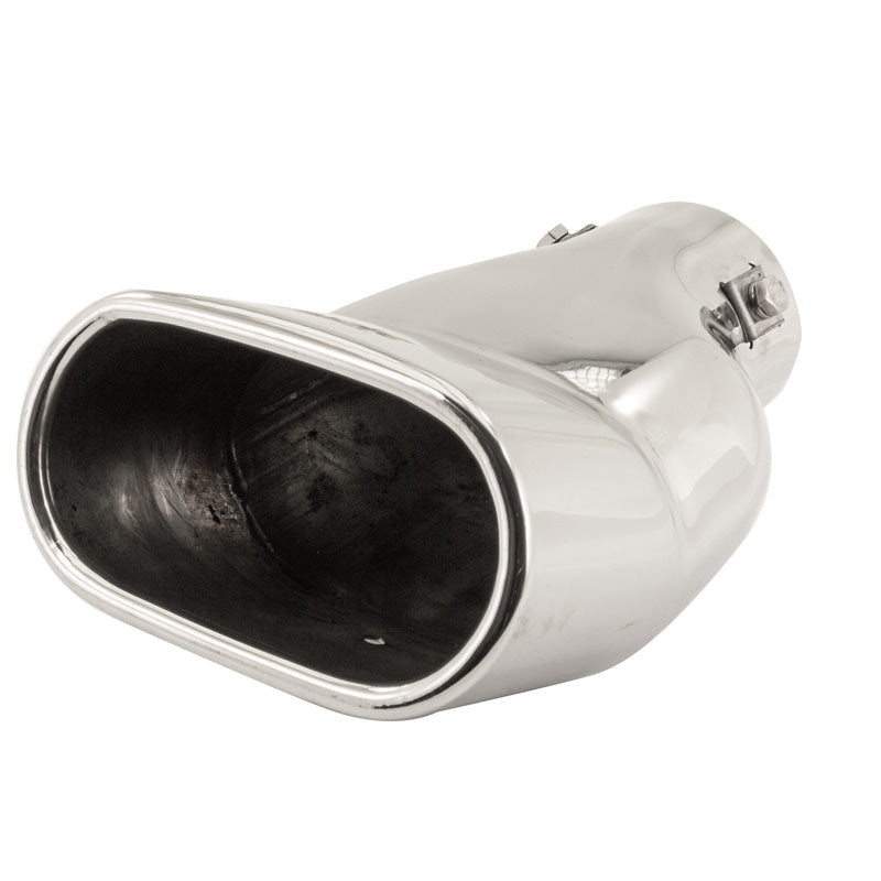 Simoni Racing, końcówka rury wydechowej, prostokątna inox - 117x68xL190mm - montaż ->63mm