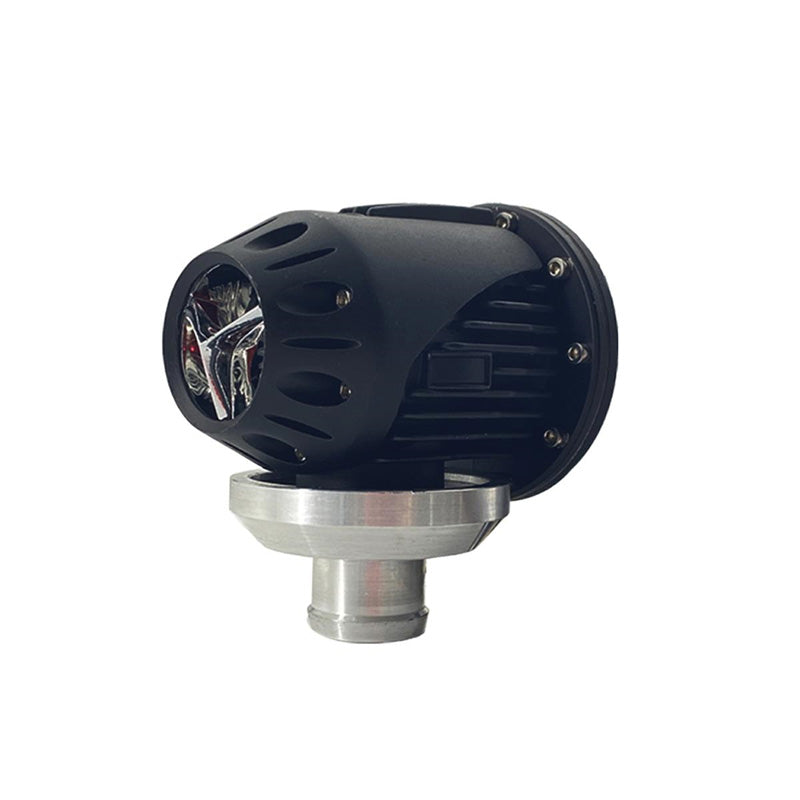 Simoni Racing, Universele blow-offklep Type 14 - Zwart - 25mm aansluiting, 95mm lengte, 75mm diameter