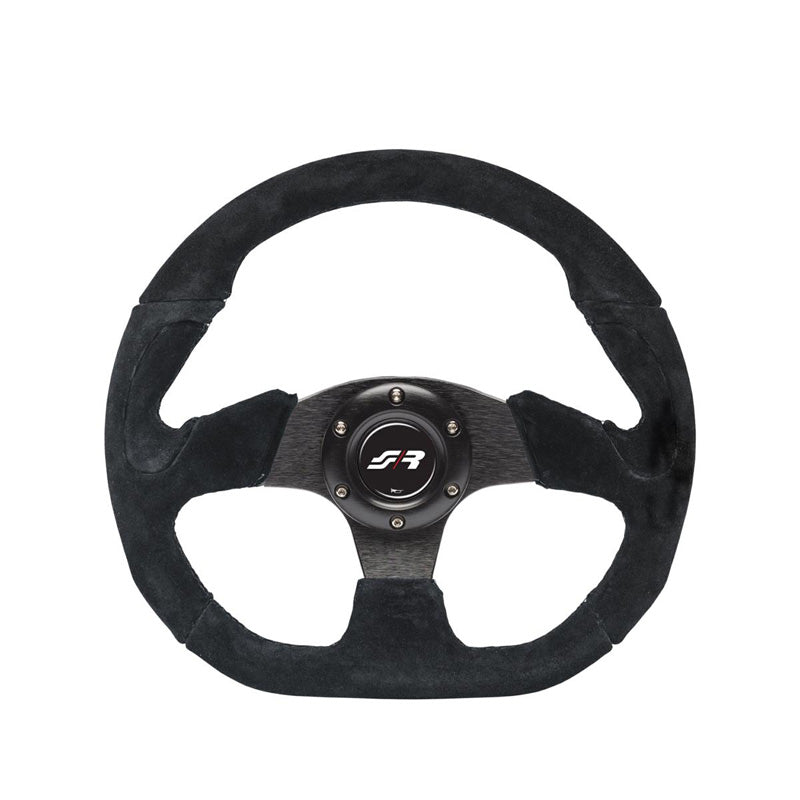 Simoni Racing, Volante deportivo, X2 Shammy Leather - Black Suede - Diámetro 330mm