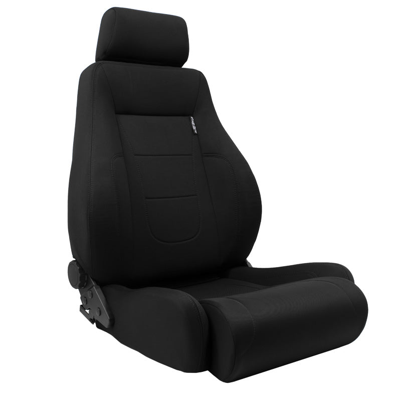 AutoStyle, sedile sportivo 'Retro II' - nero - schienale a doppia regolazione - incl. guide