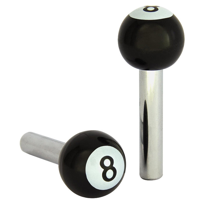 AutoStyle, Pasadores de puerta 8-Bold - Negro - Juego de 2 uds.