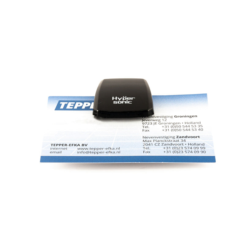 Hypersonic, Clip universale per auto per biglietti e carte - 35x42x14mm - Nastro adesivo 3M
