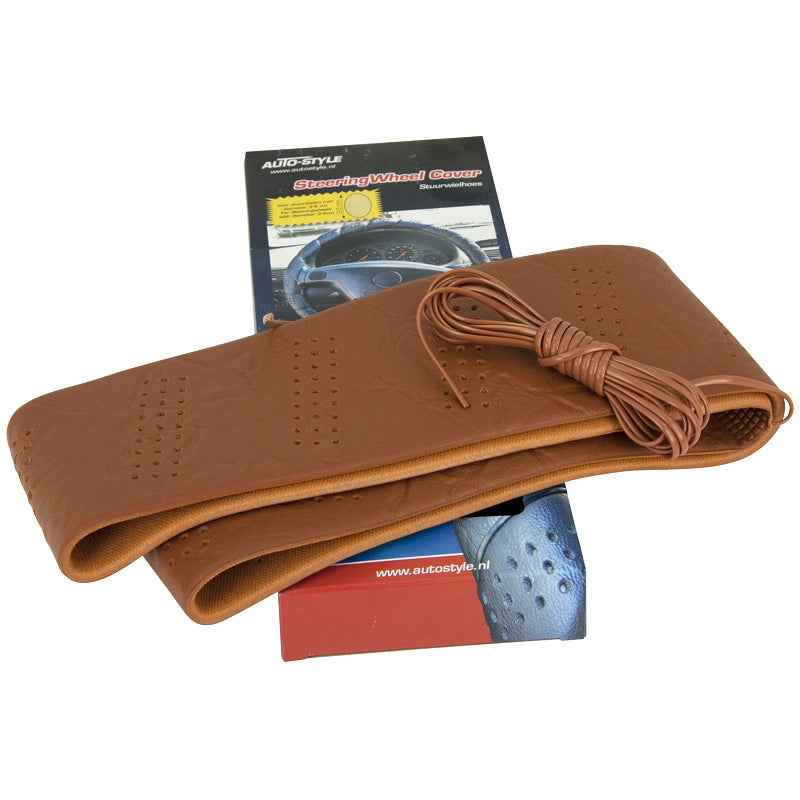AutoStyle, Universal Ratcover med Snørelukning - Brun - 3-5cm