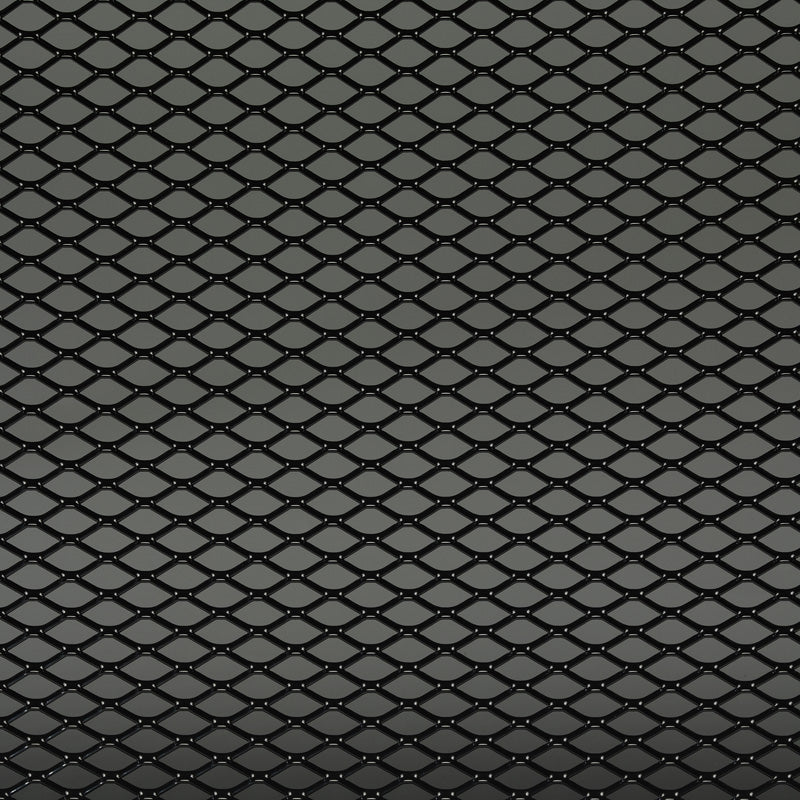 AutoStyle, RaceMesh Aluminium - Czarny wzór diamentowy - 125x25cm