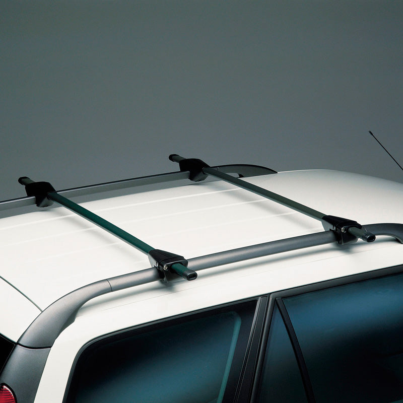 Twinny Load, univerzální sada střešního nosiče Logico Key - 120cm - černá ocel - pro vozy s otevřenými střešními ližinami