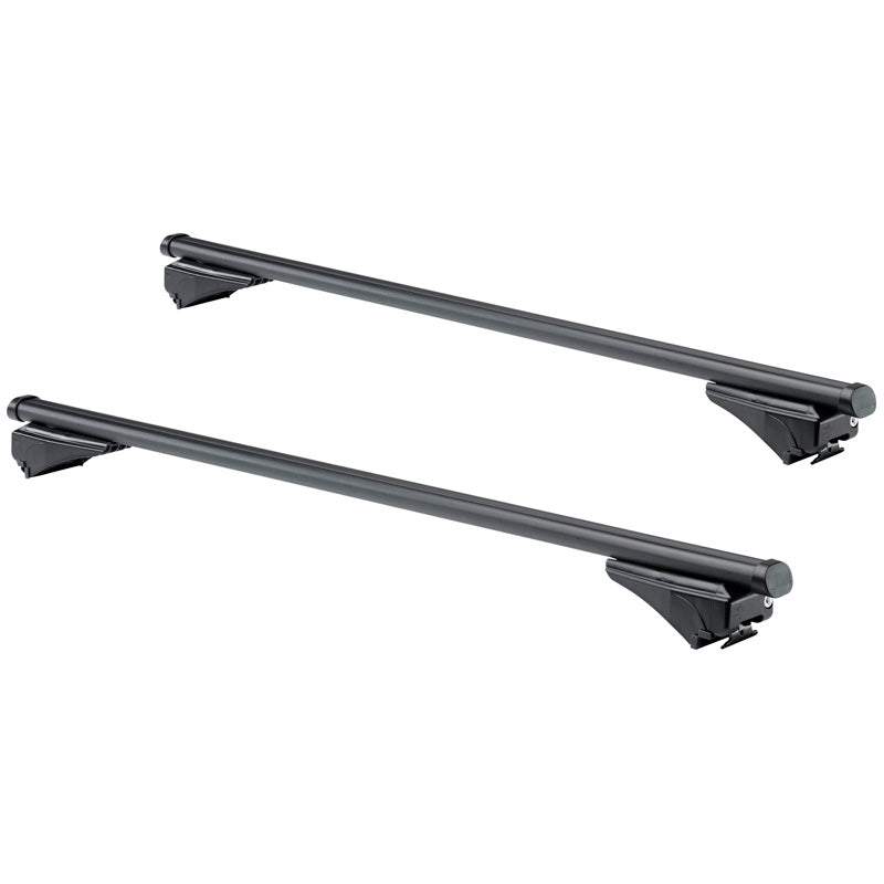 Twinny Load, set di barre portatutto in acciaio - omologato TUV per rail portatutto chiuse e piccole aperte