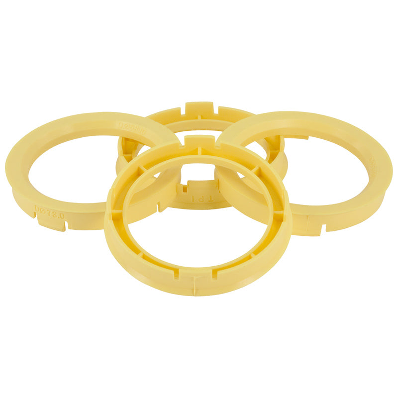 TPI, anelli di centraggio, 60.1->58.1mm - giallo limone