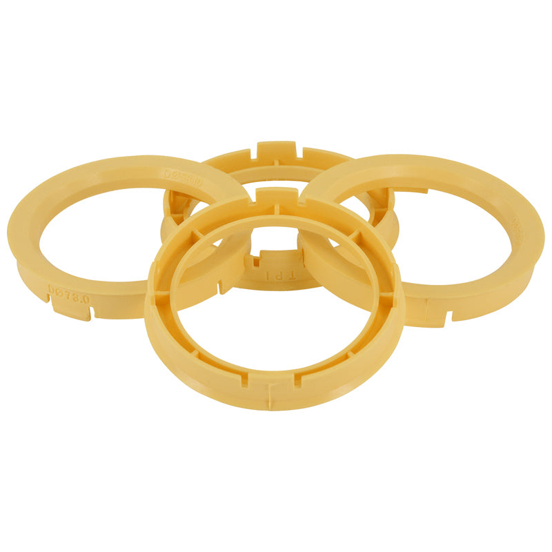 TPI, anelli di centraggio, 70.1->54.1mm - Giallo
