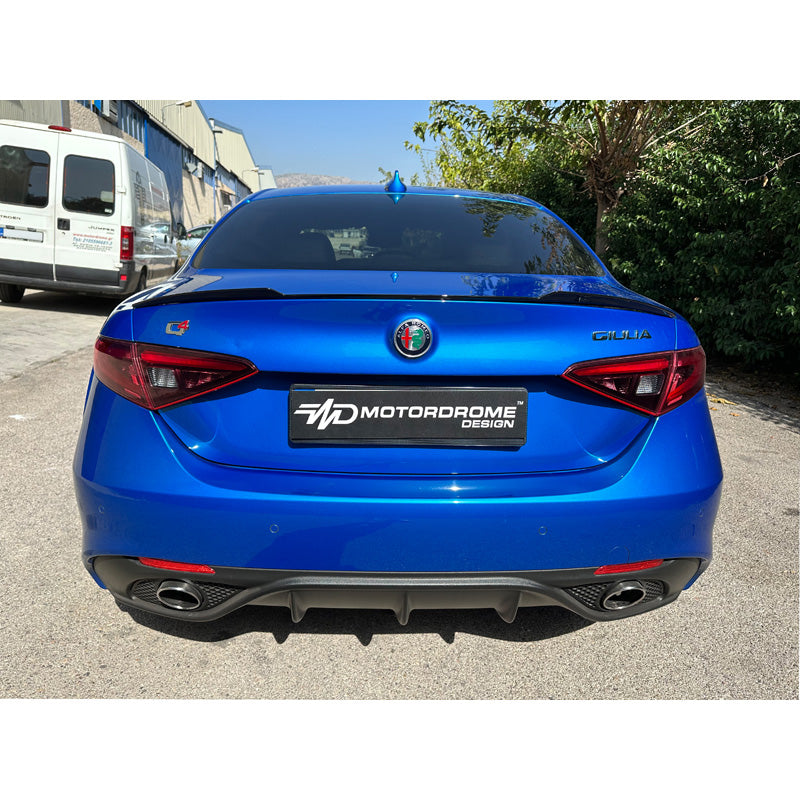 Motordrome, labbro per portellone, adatto a Alfa Romeo Giulia 2015- (PU)