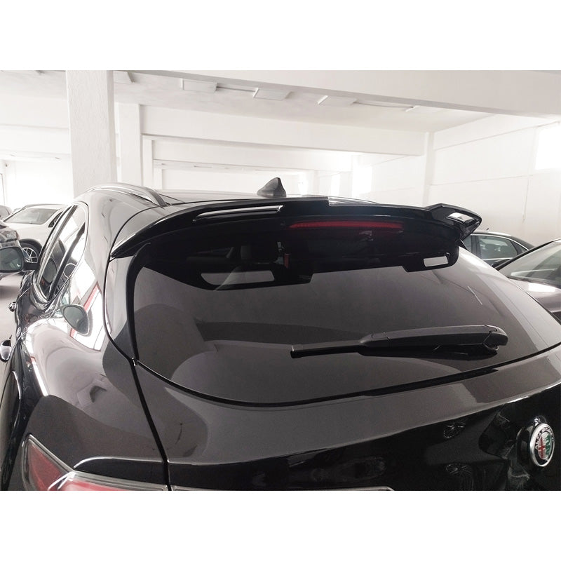 Motordrome, Spoiler tetto, PU non verniciato, Compatibile con Alfa Romeo Stelvio 2017-, Design sportivo