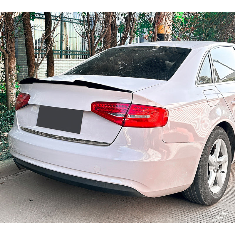 AutoStyle, spoiler tylny, błyszczący czarny ABS, pasuje do Audi A4 (B8) Sedan 2008-2015