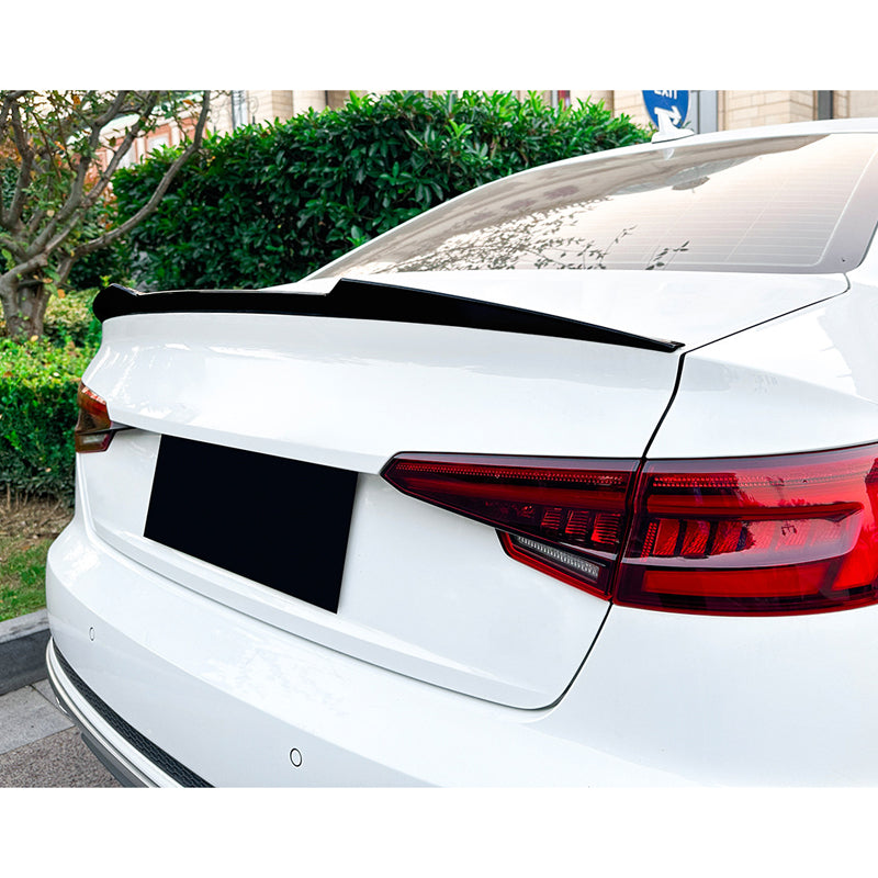 AutoStyle, spoiler tylny, czarny błyszczący, pasuje do Audi A4 (B9) Sedan 2015-2024