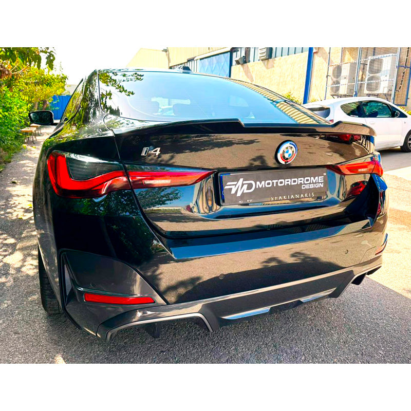 Motordrome, labio para portón trasero, compatible con BMW i4 G26 Sedan 2021- (PU)