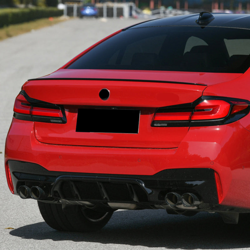 AutoStyle, zadní spoiler, lesklá černá, pasuje na BMW 5-Serie G30 Sedan (2016-2023)