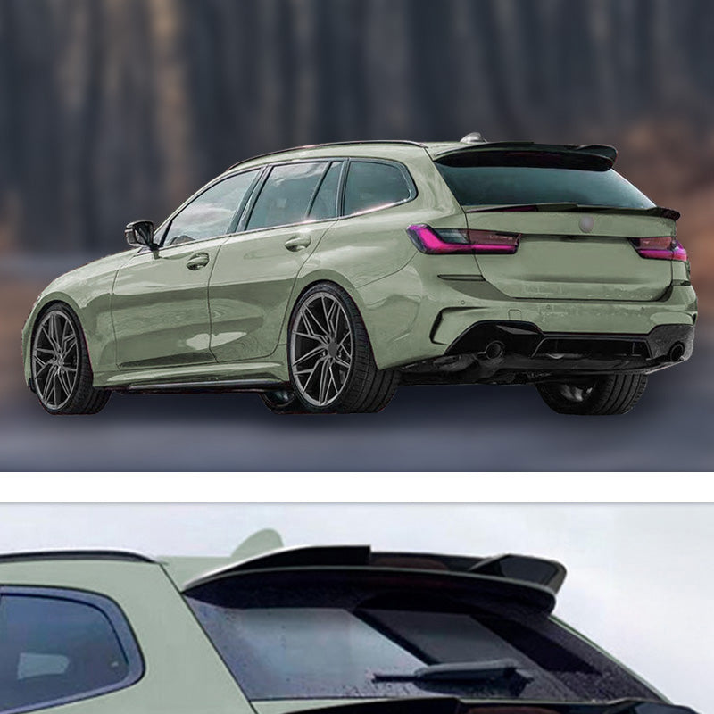 AutoStyle, střešní spoiler, leskle černý, pasuje na BMW 3-Series G21 Touring 2019-, ABS