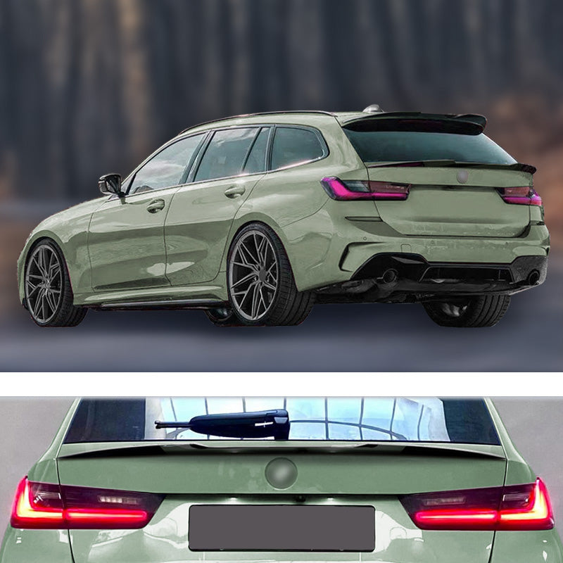 AutoStyle, Spoiler de pare-chocs arrière, ABS, Noir brillant, Compatible avec BMW 3-Series G21 Touring (2019-)