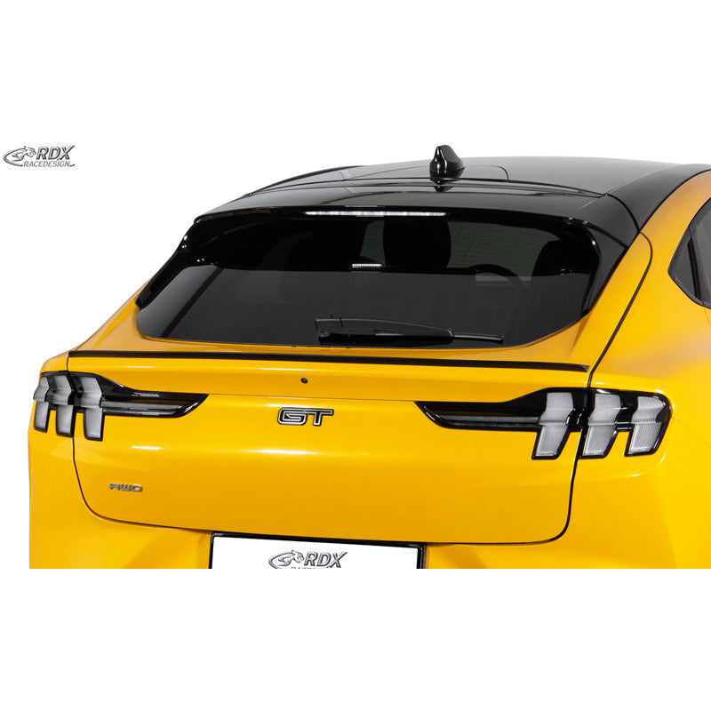 RDX Racedesign spoiler lip posteriore per bagagliaio adatto a Ford Mustang Mach-E 2020- (ABS)