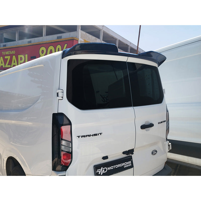 Motordrome spojler dachowy V.3 pasuje do Ford Transit Custom (V710) 2023- i Volkswagen Transporter T7 2024- (z dwiema drzwiami skrzydłowymi) (PU)