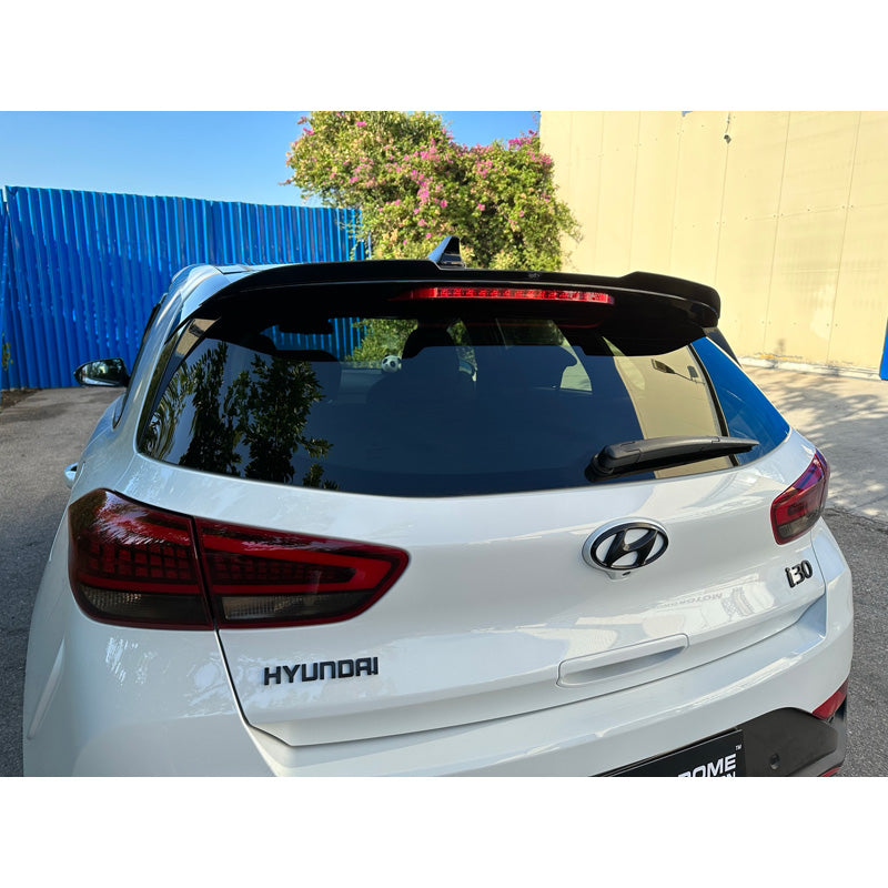 Motordrome, Roof Spoiler (Spoiler Cap), Fits Hyundai i30 III & N-Line 2017- (ABS Gloss Black)