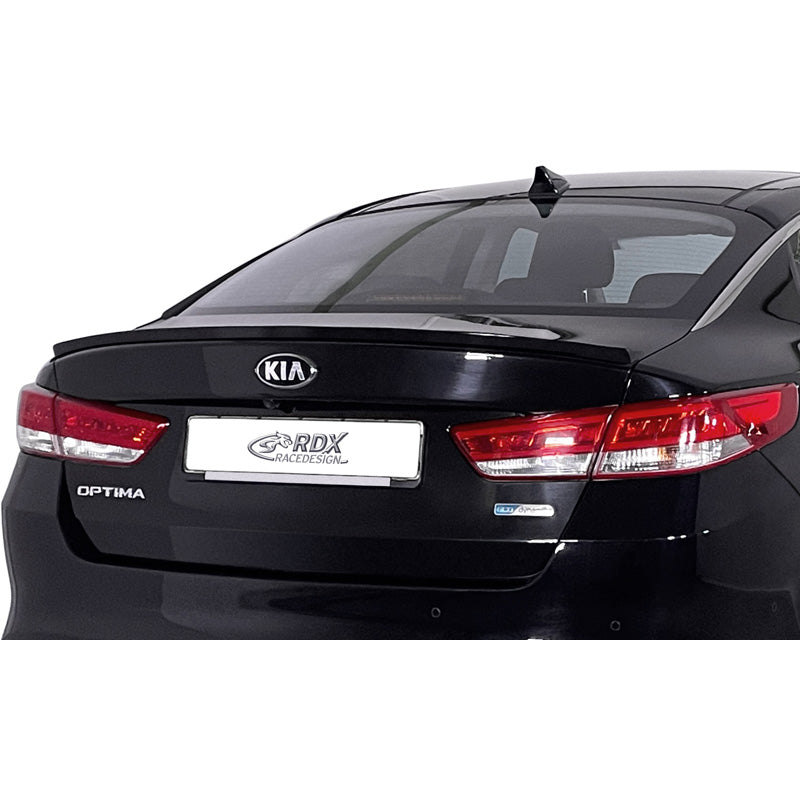 RDX Racedesign, spoiler lip per bagagliaio, si adatta a Kia Optima (JF) 2015-2020 (ABS)