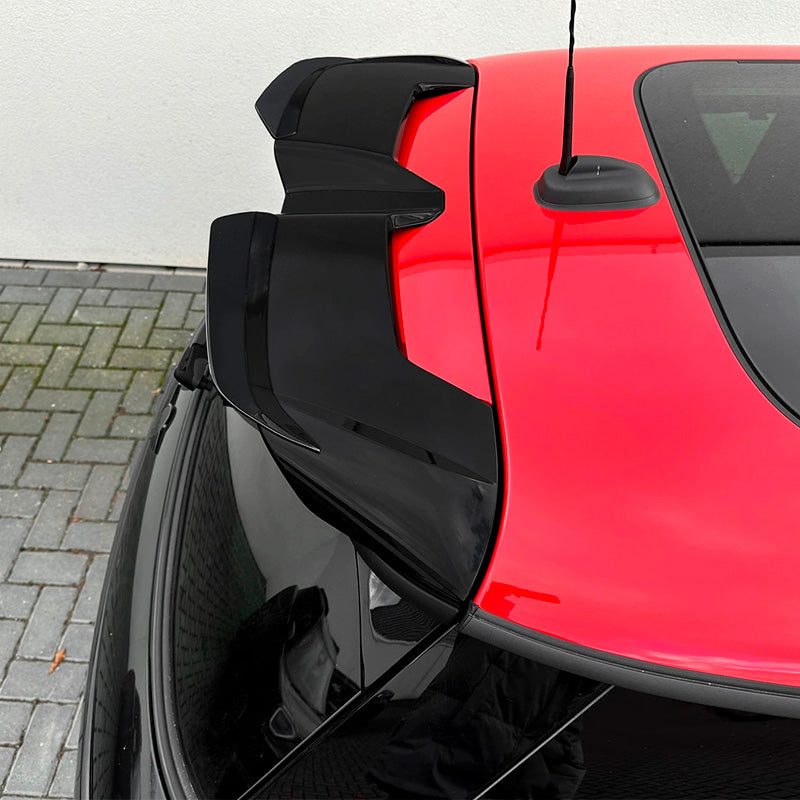 AutoStyle, Tagspoiler, 2-delt, Blank Sort, passer til Mini F65/F66/J01 Cooper S JCW (2024-)