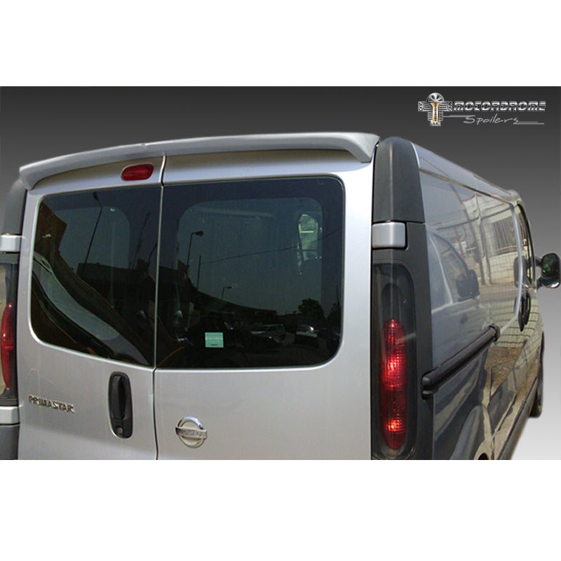 Motordrome, spoiler da tetto, adatto per Nissan Primastar/NV300 & Opel Vivaro & Renault Trafic & Fiat Talento (modelli con porte posteriori) (PU)