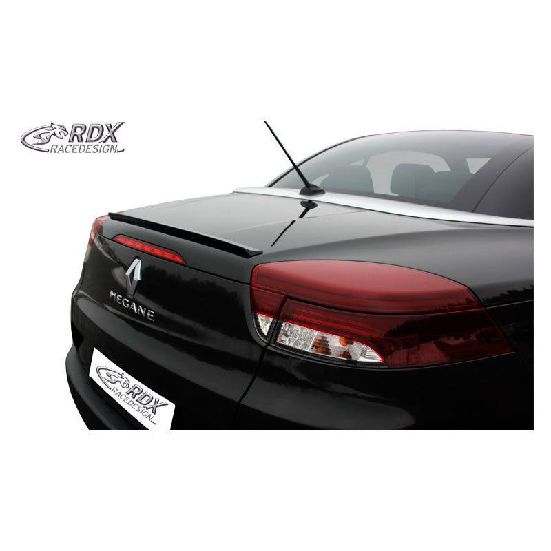 RDX Racedesign, spoiler lip del maletero, para Renault Megane III CC/Cabrio (ABS)