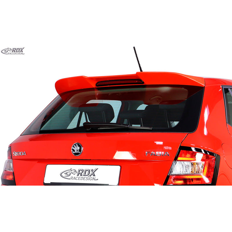 RDX Racedesign, becquet de toit, compatible avec Skoda Fabia III (5J) HB 2014- (PUR-IHS)