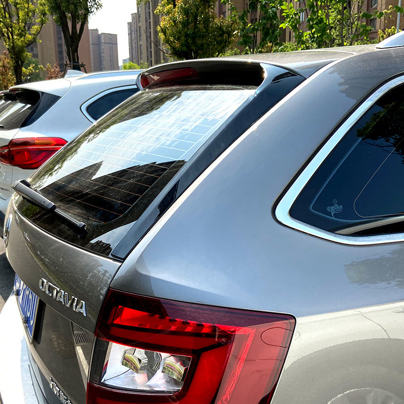 AutoStyle, spoilers de la luneta trasera, ABS negro brillante, compatible con Skoda Octavia III Combi (2013-2020) excl. RS