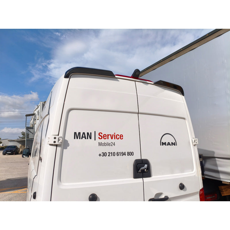 Motordrome, dakspoiler, polyurethaan, past op Volkswagen Crafter II (H2) (2016-) & MAN TGE (H2) (2017-)