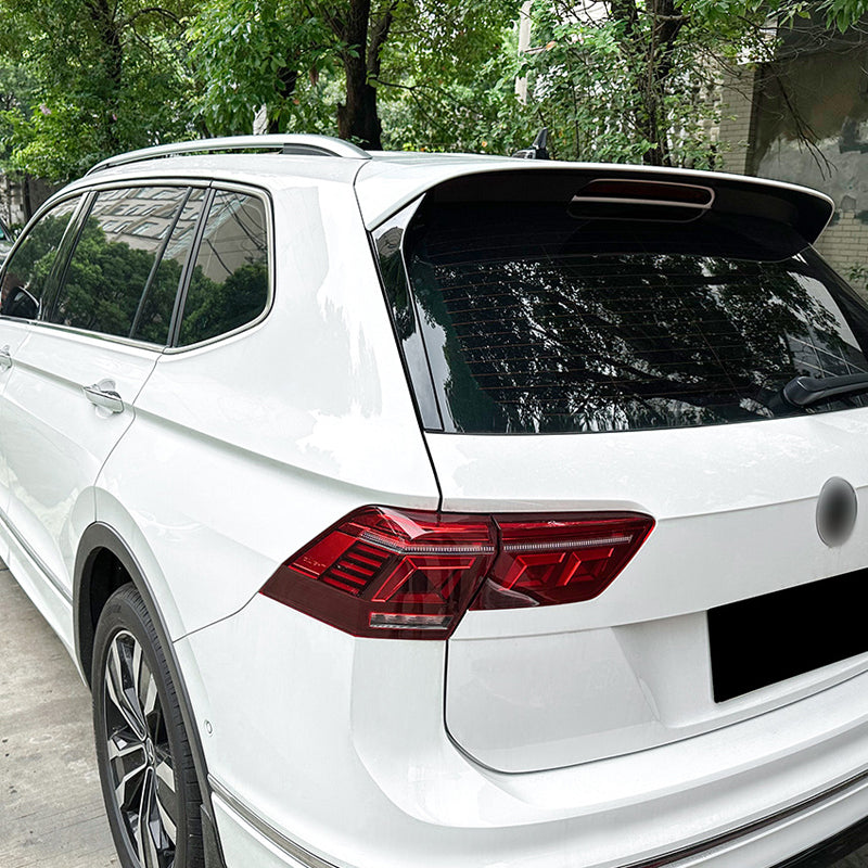 AutoStyle, Bagvindues side-spoilers, Glossy Black, Passer til Volkswagen Tiguan II R-Line Facelift 2020-2024