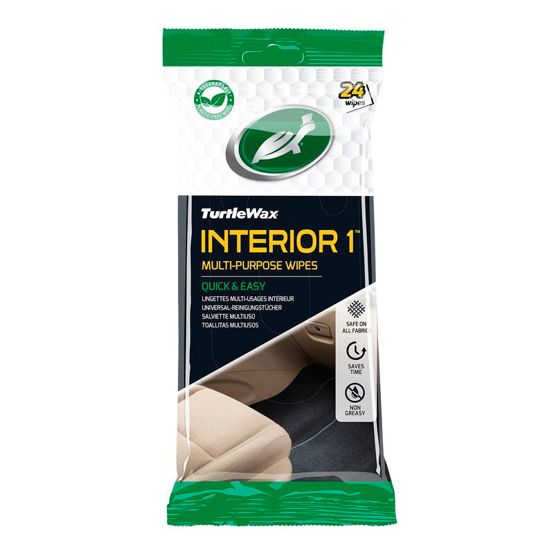 Turtle Wax 54094 Interior 1 Chusteczki do czyszczenia 24 sztuki