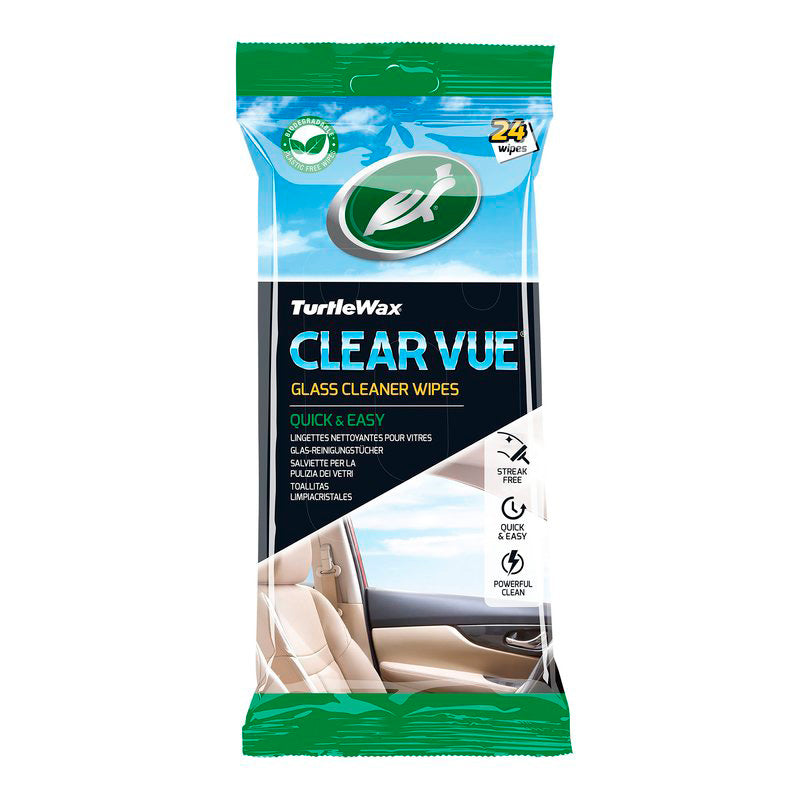 Turtle Wax 54098 Clear Vue Glass Cleaner Chusteczki 24 sztuki