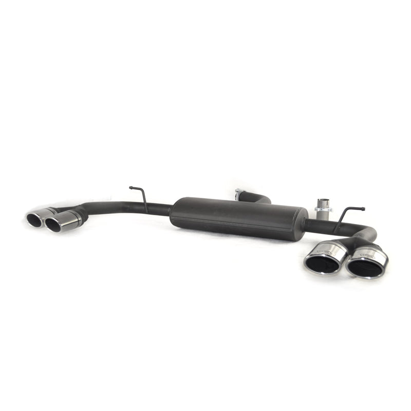 Ulter Sport, doppio scarico sportivo, 2x 95x65mm, Adatto a Audi A3 (8V) Sedan 1.8TSi 132kW (2013-), paraurti posteriore S3/S-Line