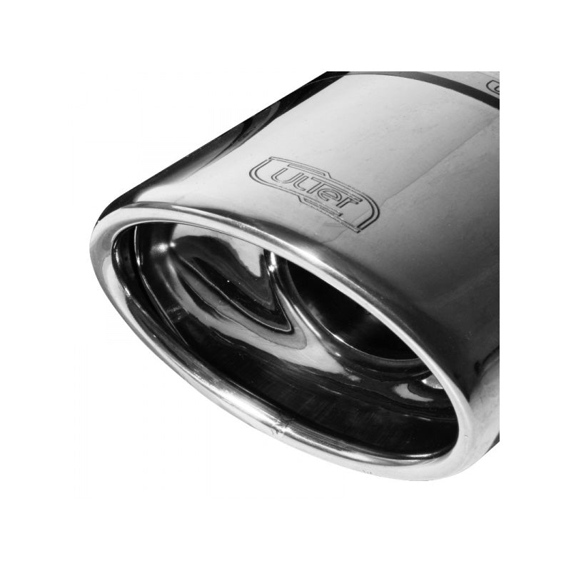 Ulter Sport, silenciador deportivo, homologado E, compatible con Ford Fiësta VII Sport 1.6 (88kW) 2009-2014, 120x80mm