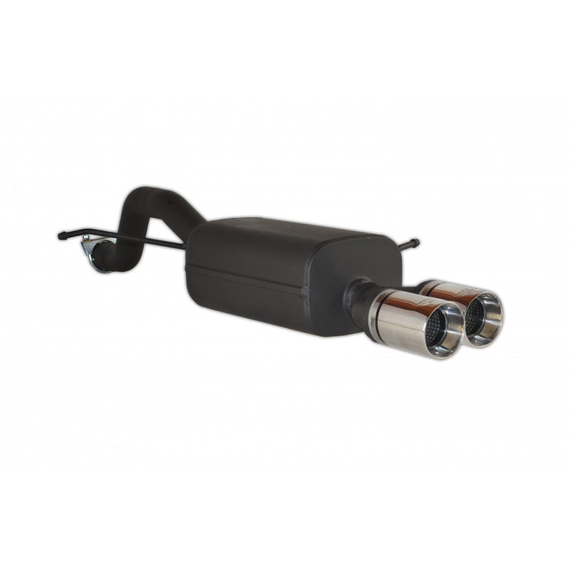 Ulter Sport, silenciador deportivo, acero inoxidable, compatible con Ford Fiësta VII ST 1.6 134kW (2013-2017), 2x80mm