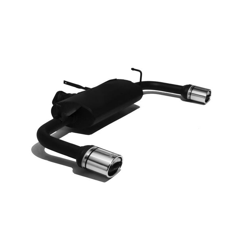 Ulter Sport, Twin sports exhaust, E-mark approved, Fits Mitsubishi Lancer VIII HB/Sedan 1.5i 80kW/1.8i 105kW (2007-2012), 120x80 mm