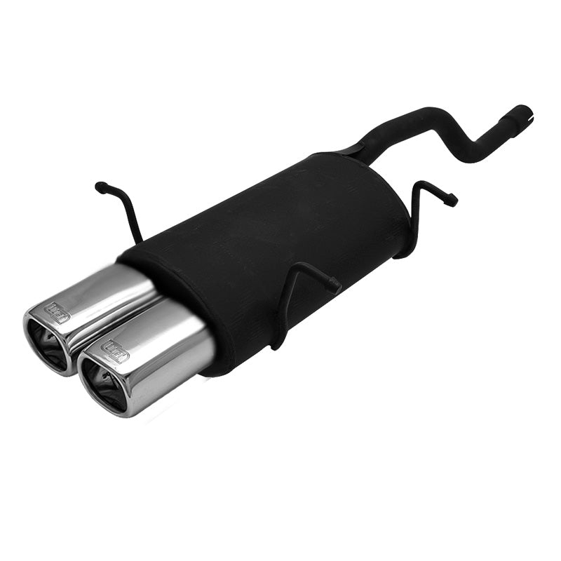 Ulter Sport, Sportudstødning, Rustfrit stål, Passer til Suzuki Swift II HB 1.0i/1.3i (1989-2005), 2x 80x65mm