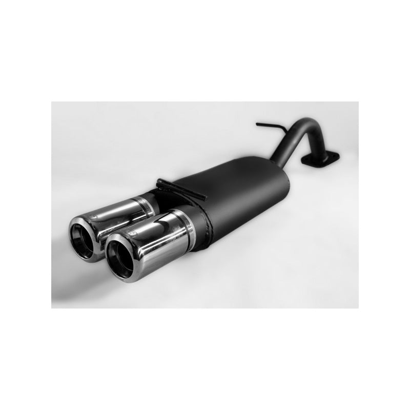 Ulter Sport, scarico sportivo, 2x 80 mm, adatto a Toyota Yaris I HB 1.0i/1.3i (1999-2005), omologato E