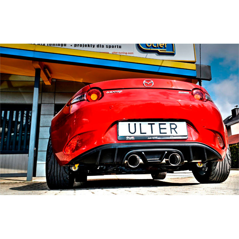 Ulter Sport, onderlip voor achterbumper, glanzend zwart ABS, past op Mazda MX-5 ND 2.0 (118kW) 2015-