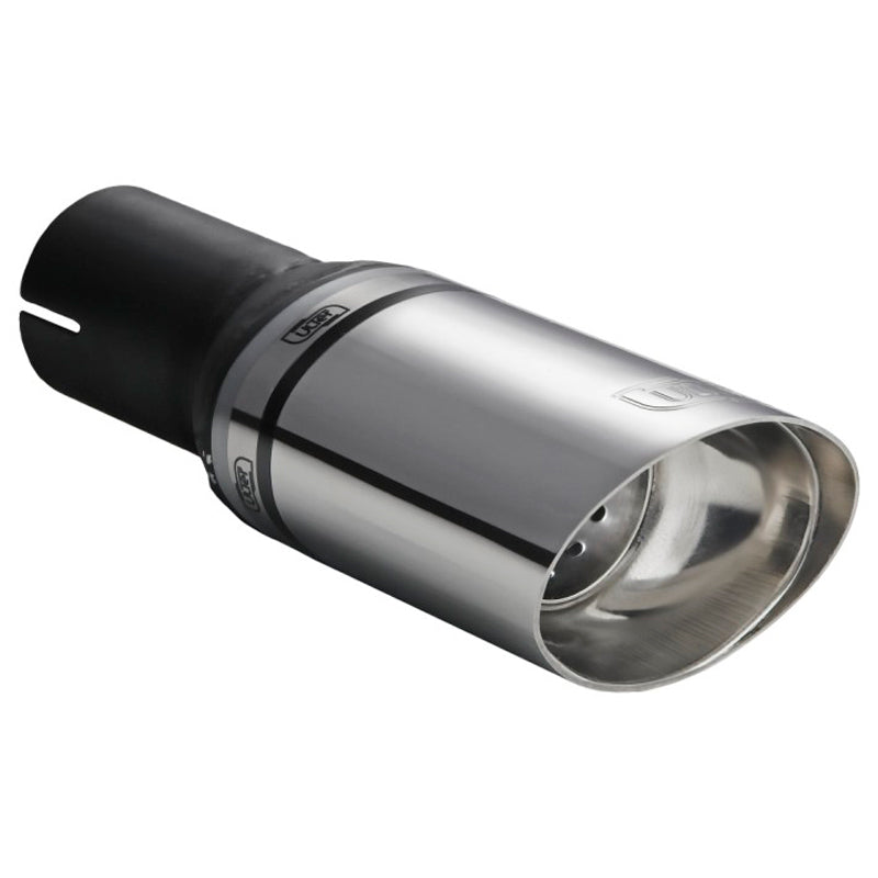 Ulter Sport, koncovka výfuku - oválná Race 95x65mm šikmá - délka 120mm - montáž ->50mm - Inox