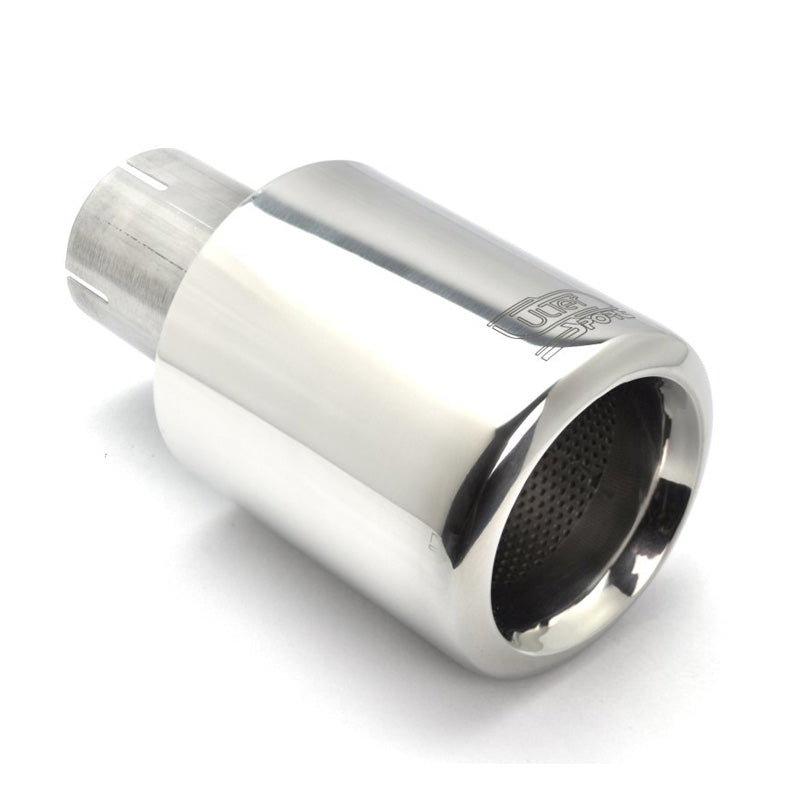 Ulter Sport, Embout d'échappement - Rond Ø100mm large bord - Longueur 180mm - Installation ->50mm - Inox