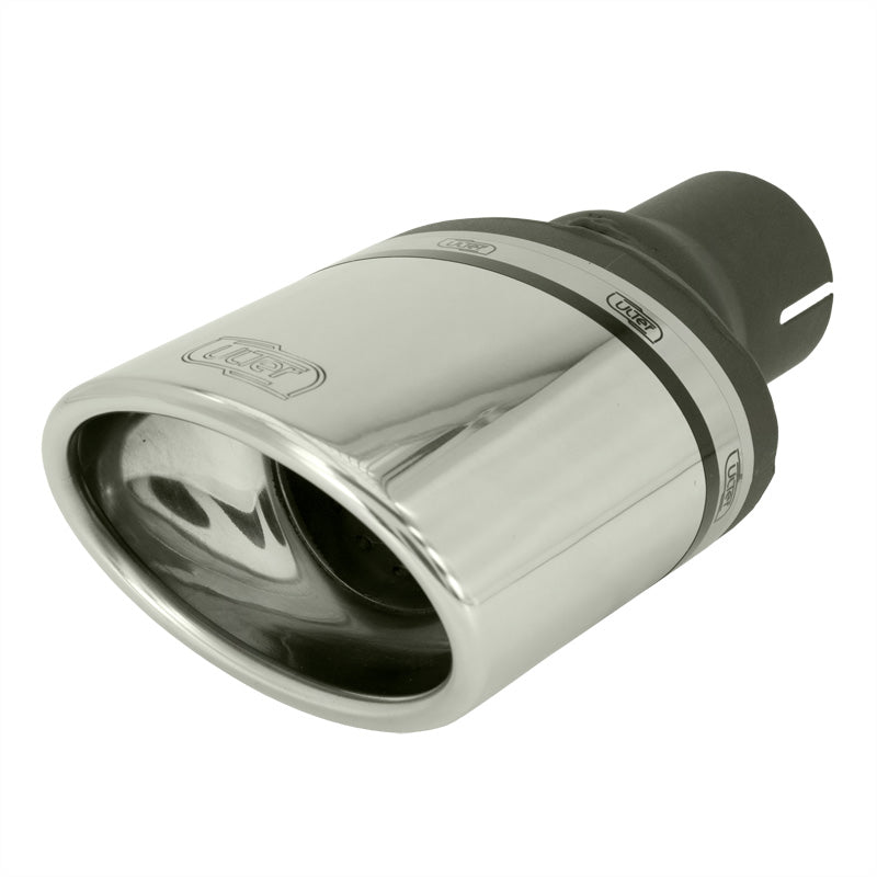 Ulter Sport, embout d'échappement (gauche) - ovale 120x80mm - longueur 120mm - installation ->50mm - Inox
