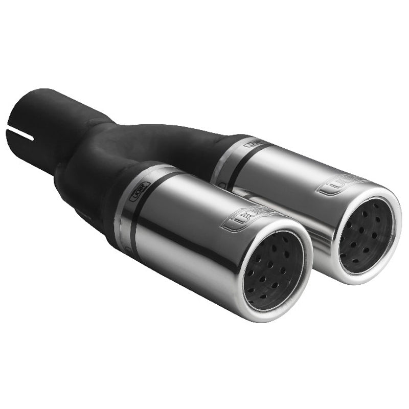 Ulter Sport, výfuková koncovka - dvojitá kulatá Ø60mm - délka 170mm - montáž ->50mm - Inox