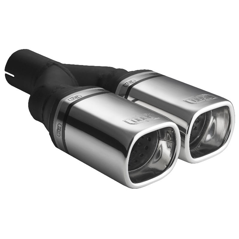 Ulter Sport, výfuková koncovka - dvojitá obdélníková 80x65mm - délka 200mm - montáž ->50mm - Inox